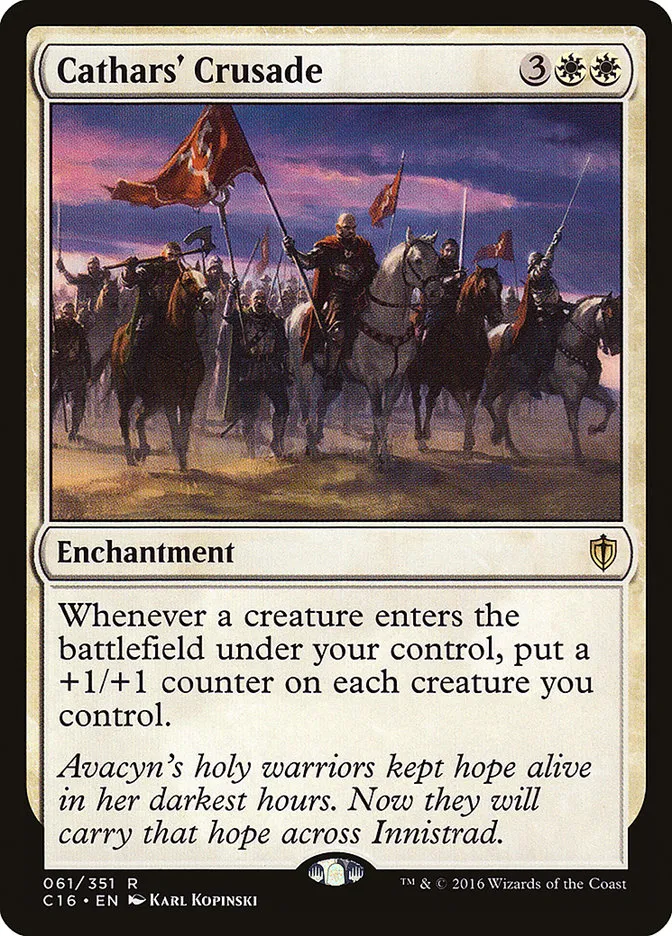 2016 Commander 2016 Cathars' Crusade rare #61 rare card image