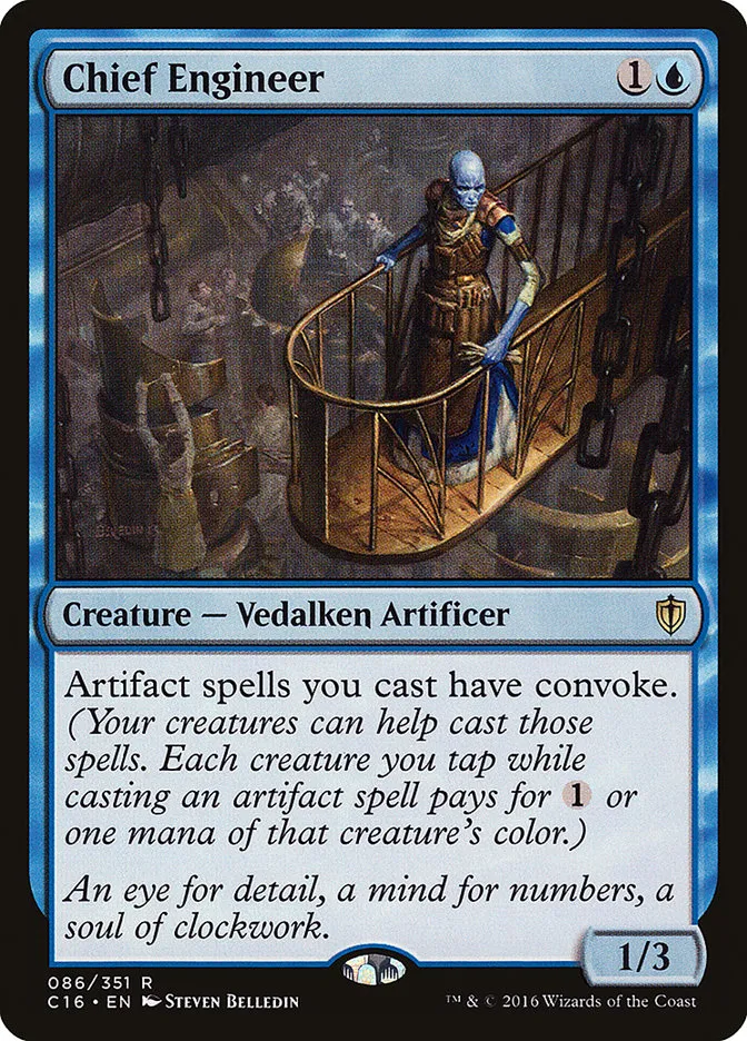 2016 Commander 2016 Chief Engineer rare #86 rare card image
