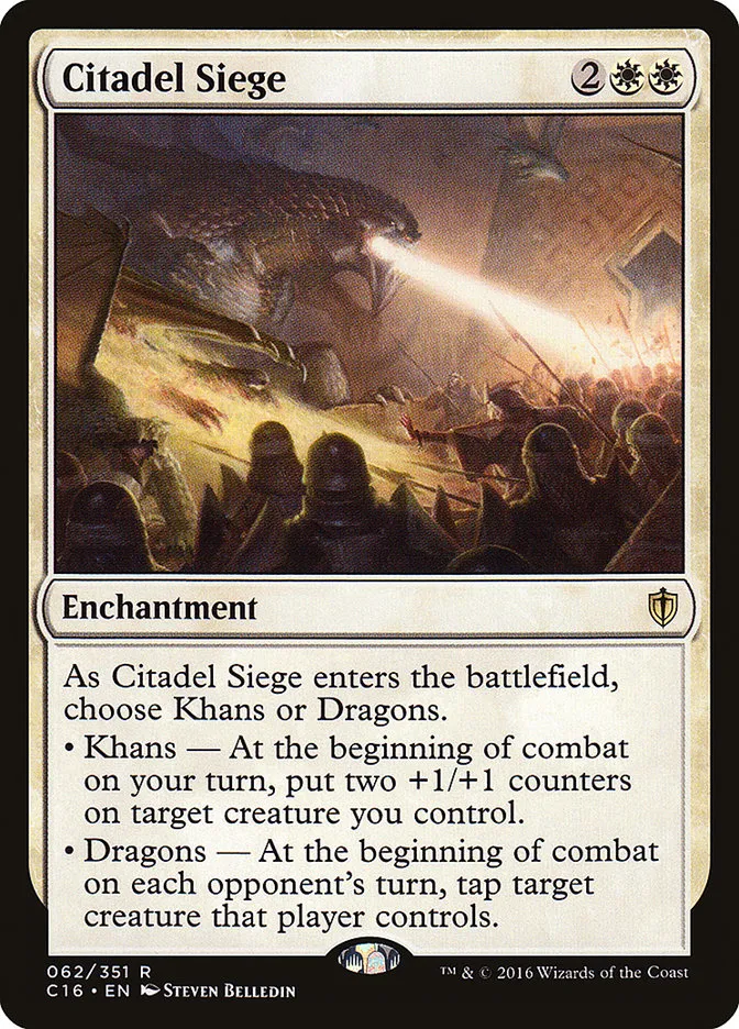 2016 Commander 2016 Citadel Siege rare #62 rare card image