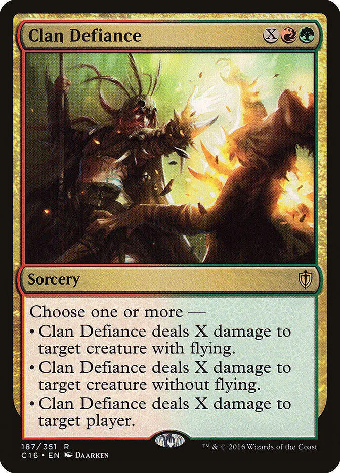 2016 Commander 2016 Clan Defiance rare #187 rare card image