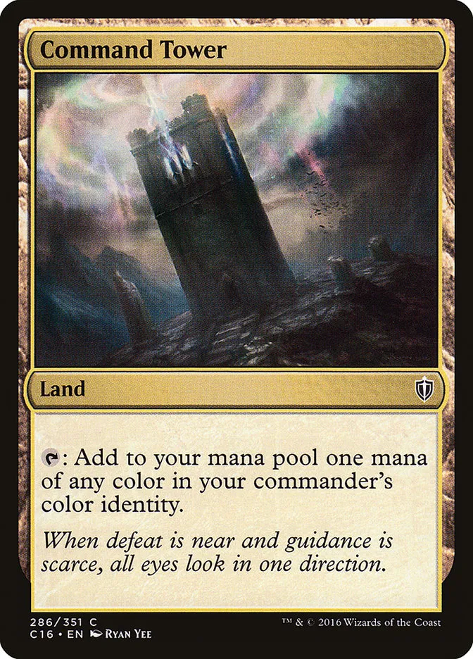 2016 Commander 2016 Command Tower common #286 common card image