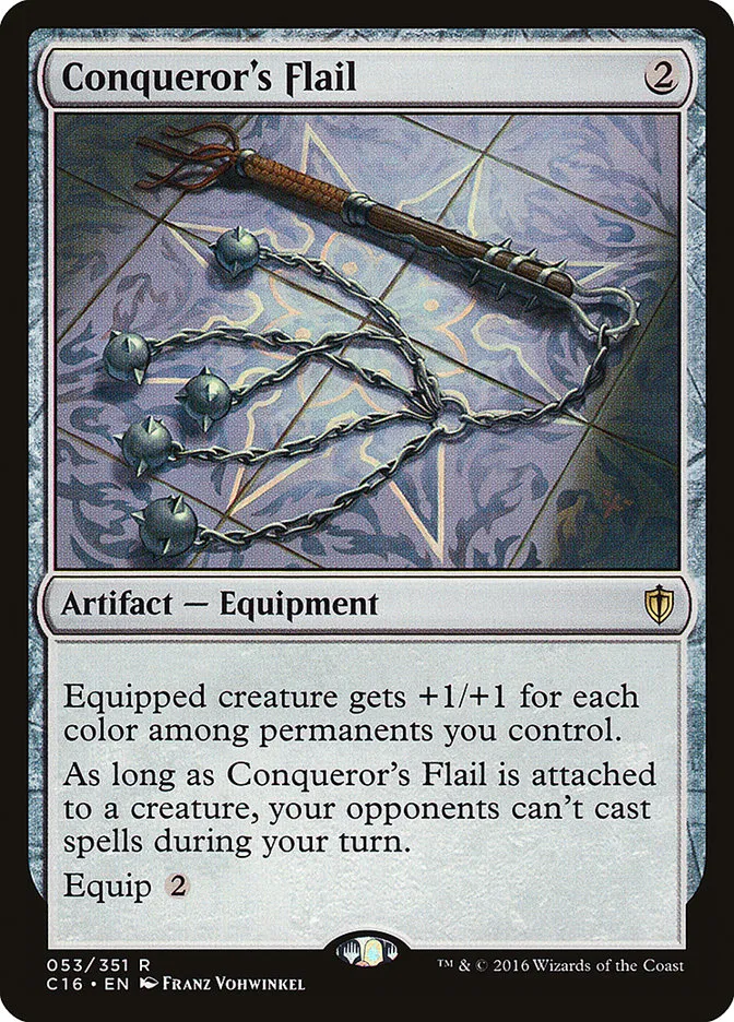 2016 Commander 2016 Conqueror's Flail rare #53 rare card image