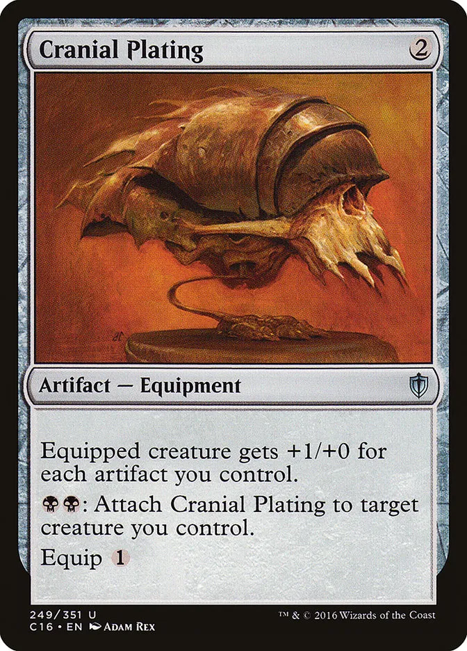 2016 Commander 2016 Cranial Plating uncommon #249 uncommon card image