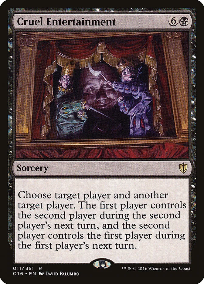 2016 Commander 2016 Cruel Entertainment rare #11 rare card image