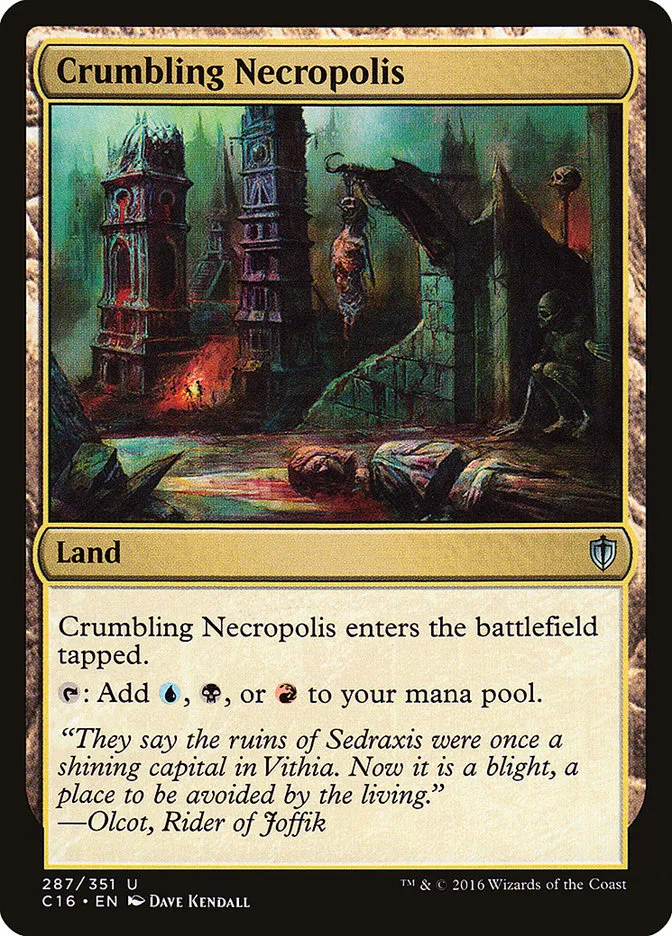 2016 Commander 2016 Crumbling Necropolis uncommon #287 uncommon card image