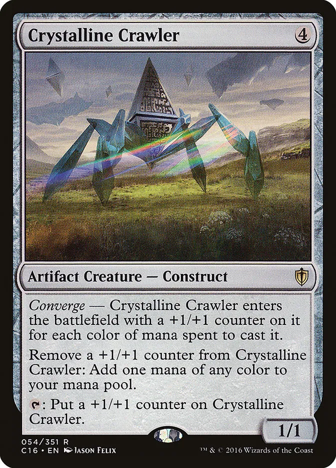 2016 Commander 2016 Crystalline Crawler rare #54 rare card image