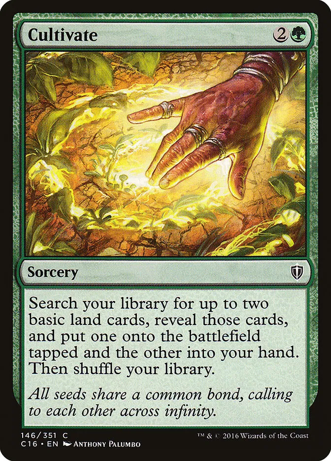 2016 Commander 2016 Cultivate common #146 common card image