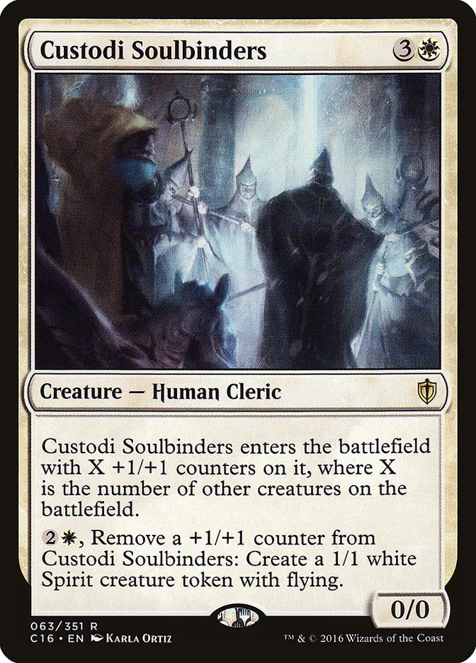 2016 Commander 2016 Custodi Soulbinders rare #63 rare card image