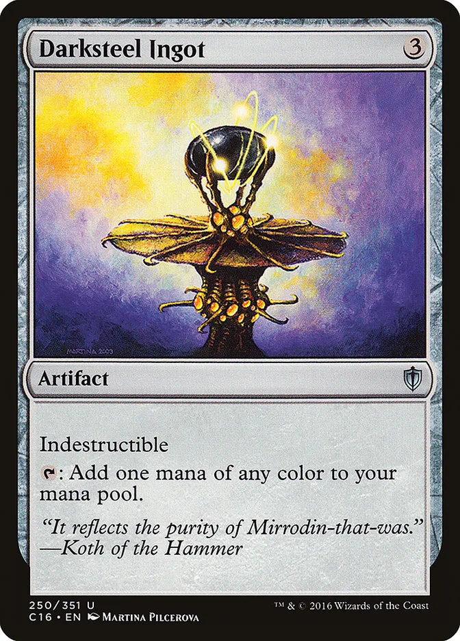 2016 Commander 2016 Darksteel Ingot #250 uncommon card image