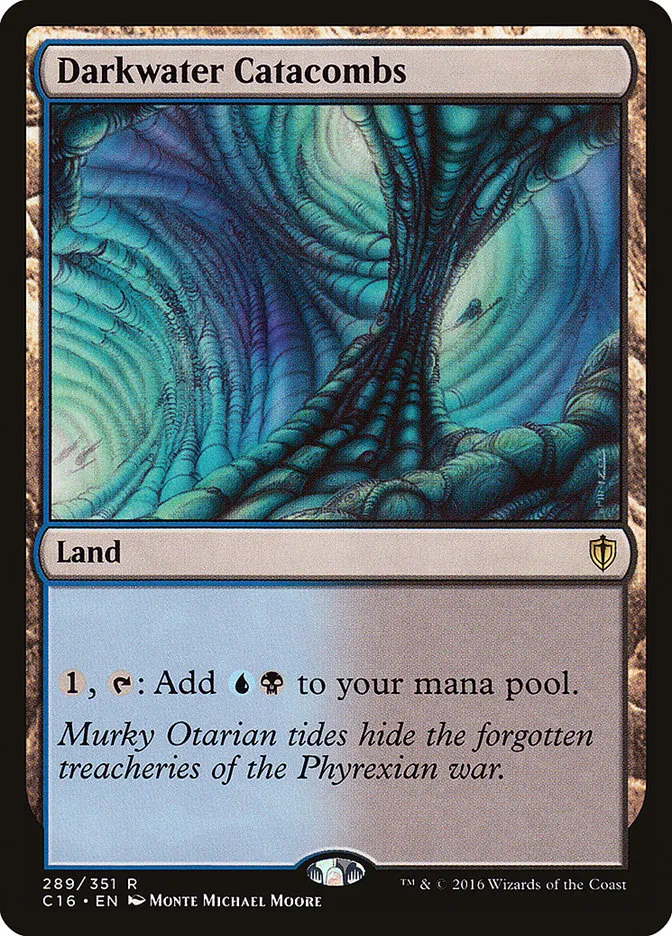 2016 Commander 2016 Darkwater Catacombs #289 rare card image