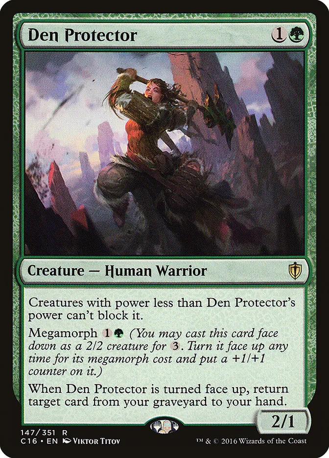 2016 Commander 2016 Den Protector rare #147 rare card image