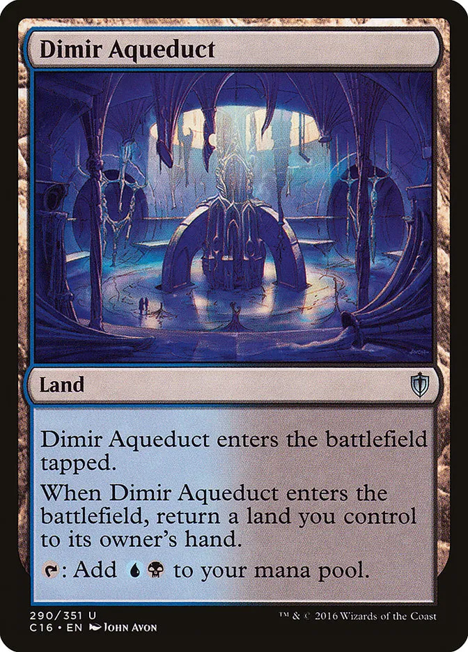 2016 Commander 2016 Dimir Aqueduct uncommon #290 uncommon card image
