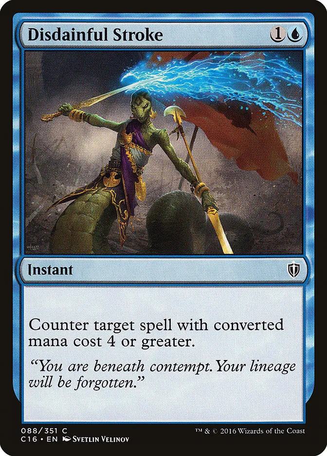2016 Commander 2016 Disdainful Stroke common #88 common card image