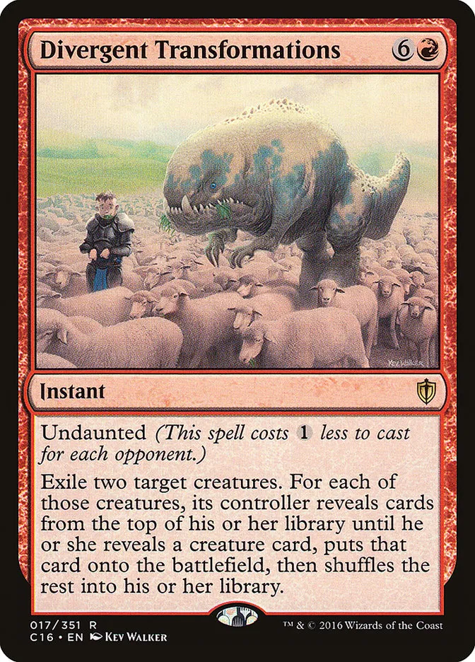 2016 Commander 2016 Divergent Transformations rare #17 rare card image