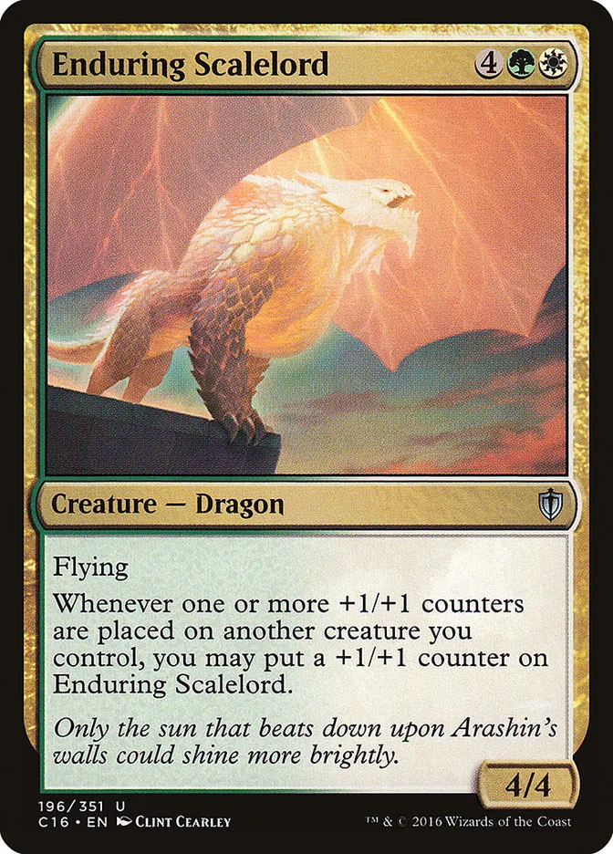 2016 Commander 2016 Enduring Scalelord uncommon #196 uncommon card image