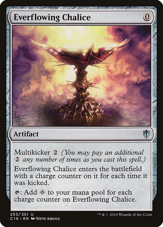 2016 Commander 2016 Everflowing Chalice uncommon #253 uncommon card image