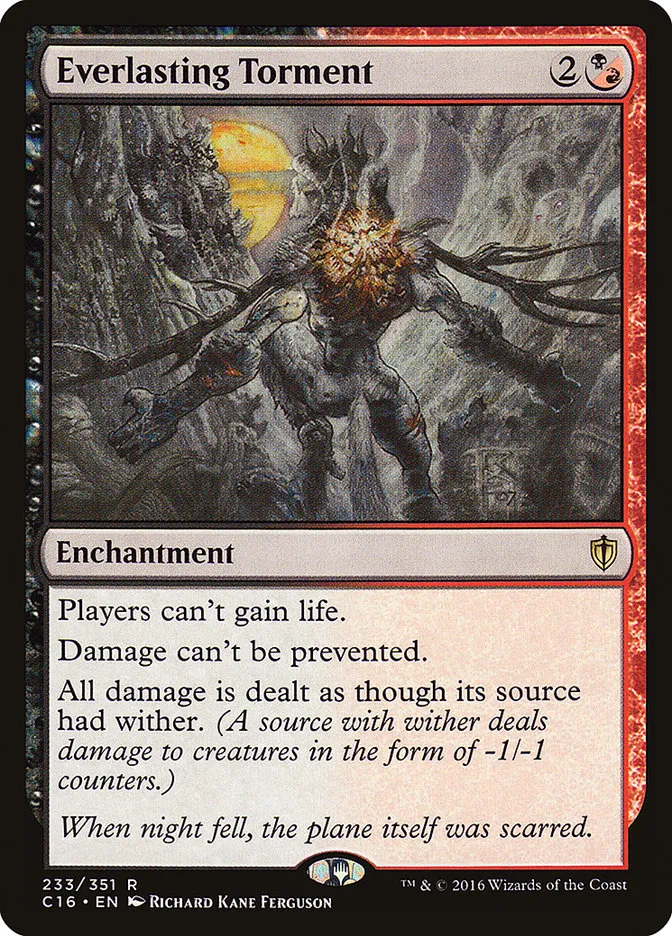 2016 Commander 2016 Everlasting Torment rare #233 rare card image