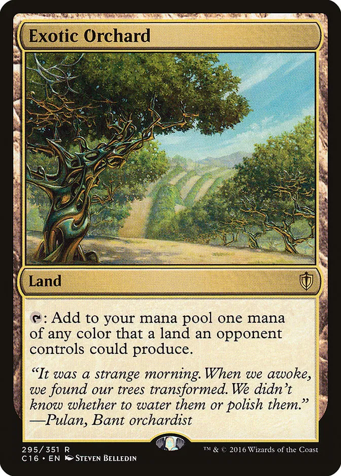 2016 Commander 2016 Exotic Orchard rare #295 rare card image