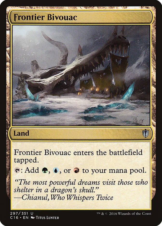 2016 Commander 2016 Frontier Bivouac uncommon #297 uncommon card image