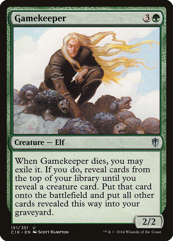 2016 Commander 2016 Gamekeeper uncommon #151 uncommon card image