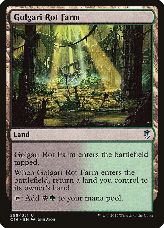 2016 Commander 2016 Golgari Rot Farm #298 uncommon card image