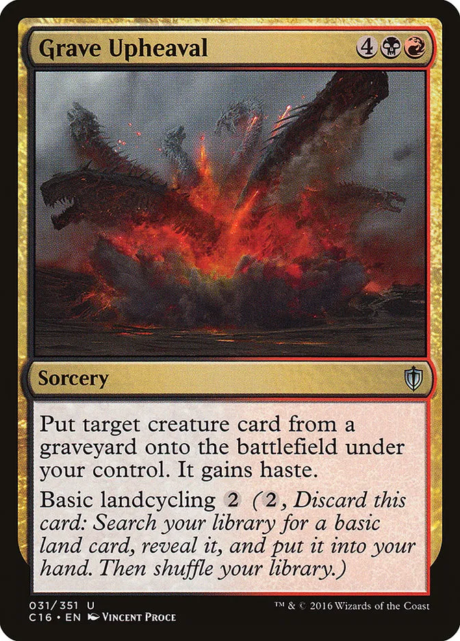 2016 Commander 2016 Grave Upheaval uncommon #31 uncommon card image