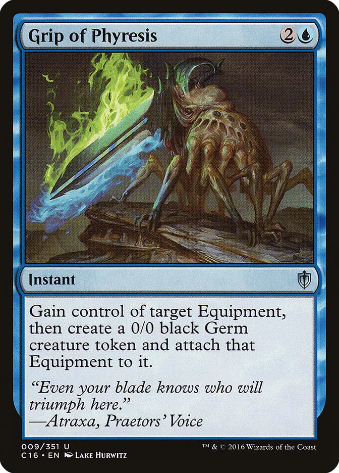 2016 Commander 2016 Grip of Phyresis uncommon #9 uncommon card image