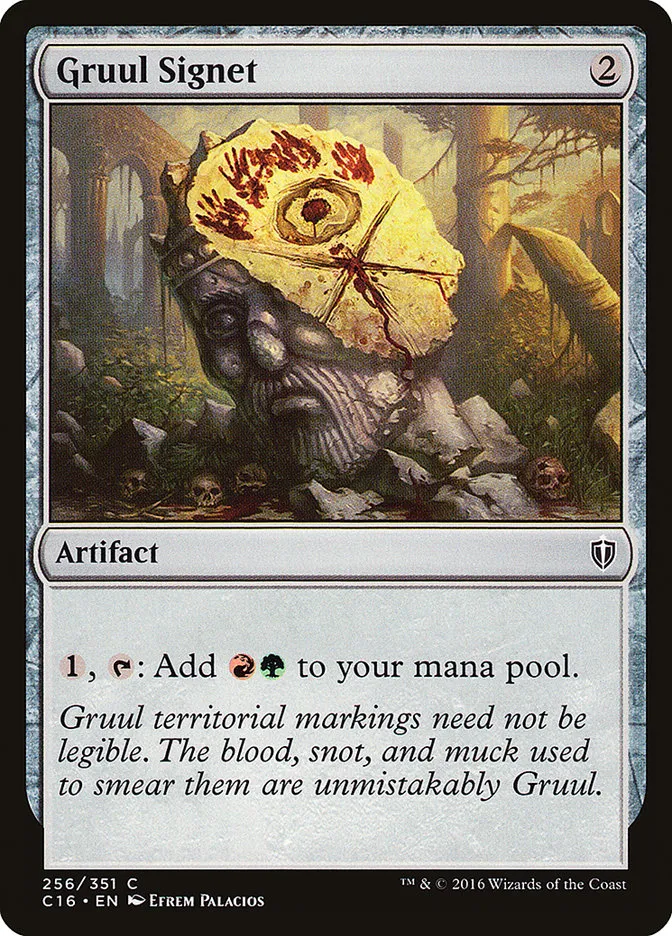 2016 Commander 2016 Gruul Signet #256 common card image