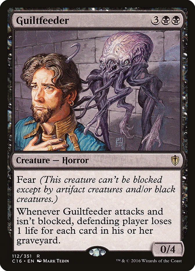 2016 Commander 2016 Guiltfeeder rare #112 rare card image