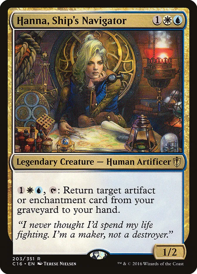 2016 Commander 2016 Hanna, Ship's Navigator #203 rare card image