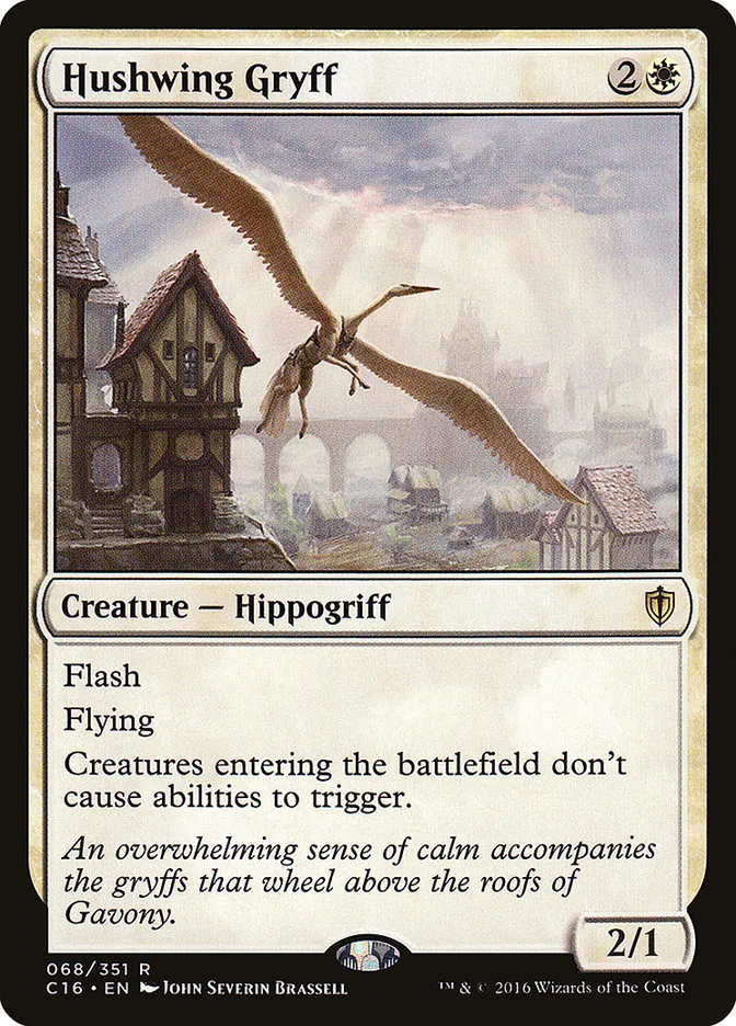 2016 Commander 2016 Hushwing Gryff rare #68 rare card image