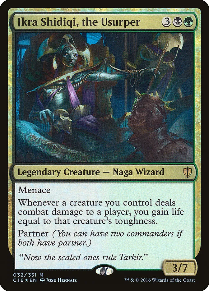 2016 Commander 2016 Ikra Shidiqi, the Usurper mythic #32 mythic card image
