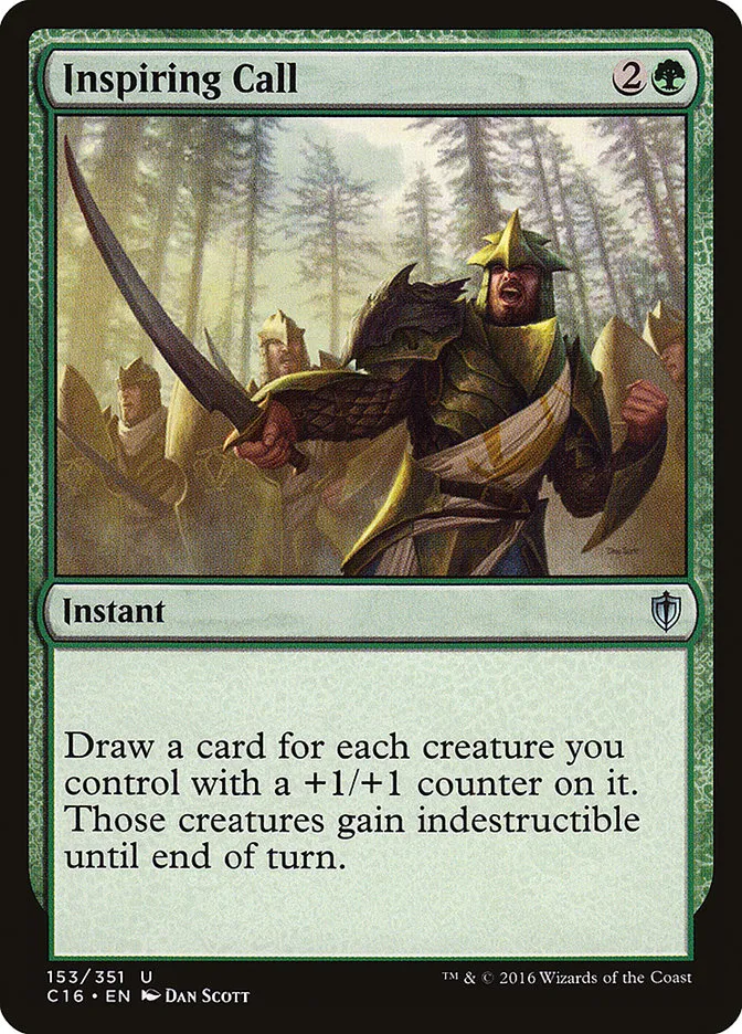 2016 Commander 2016 Inspiring Call uncommon #153 uncommon card image
