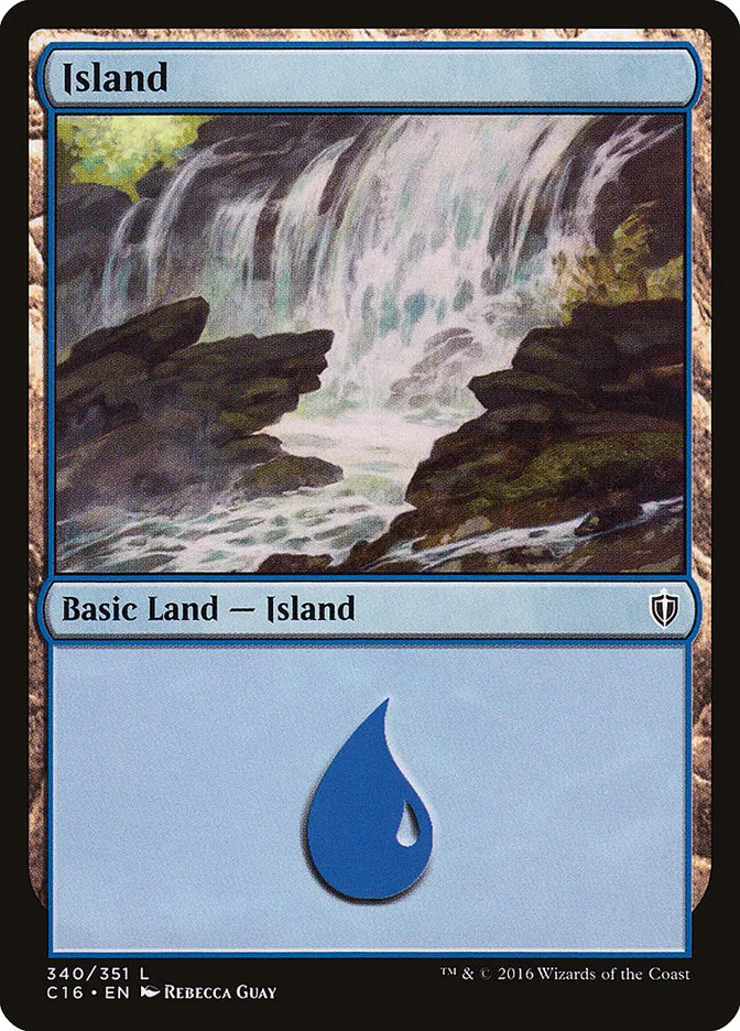 2016 Commander 2016 Island common #340 common card image