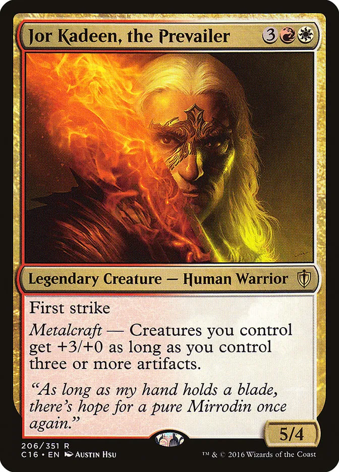 2016 Commander 2016 Jor Kadeen, the Prevailer #206 rare card image