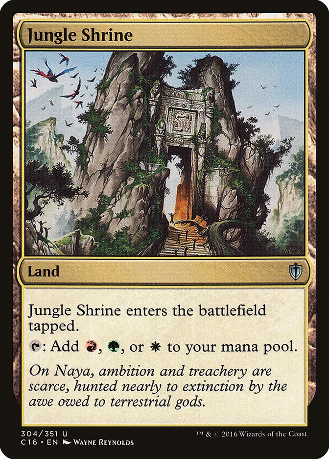 2016 Commander 2016 Jungle Shrine uncommon #304 uncommon card image