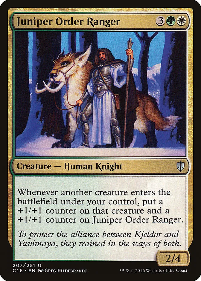 2016 Commander 2016 Juniper Order Ranger #207 uncommon card image
