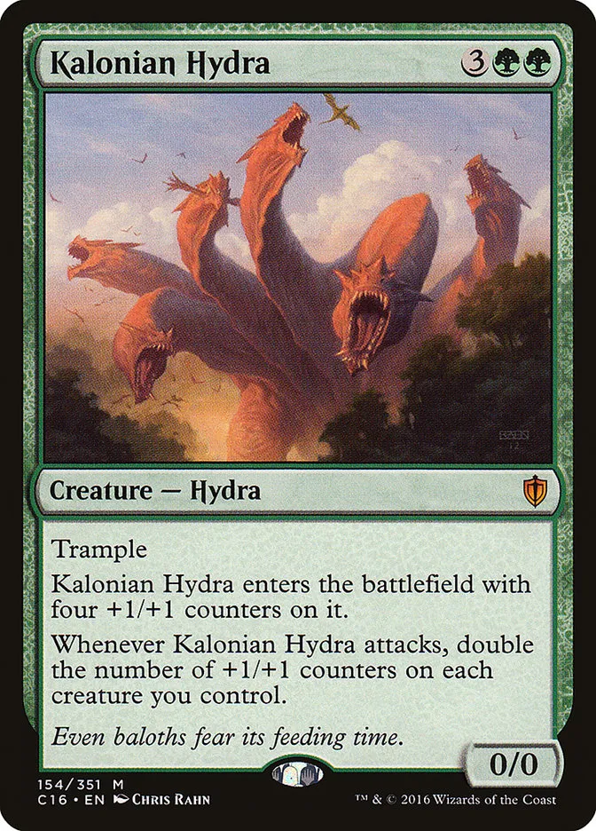 2016 Commander 2016 Kalonian Hydra mythic #154 mythic card image