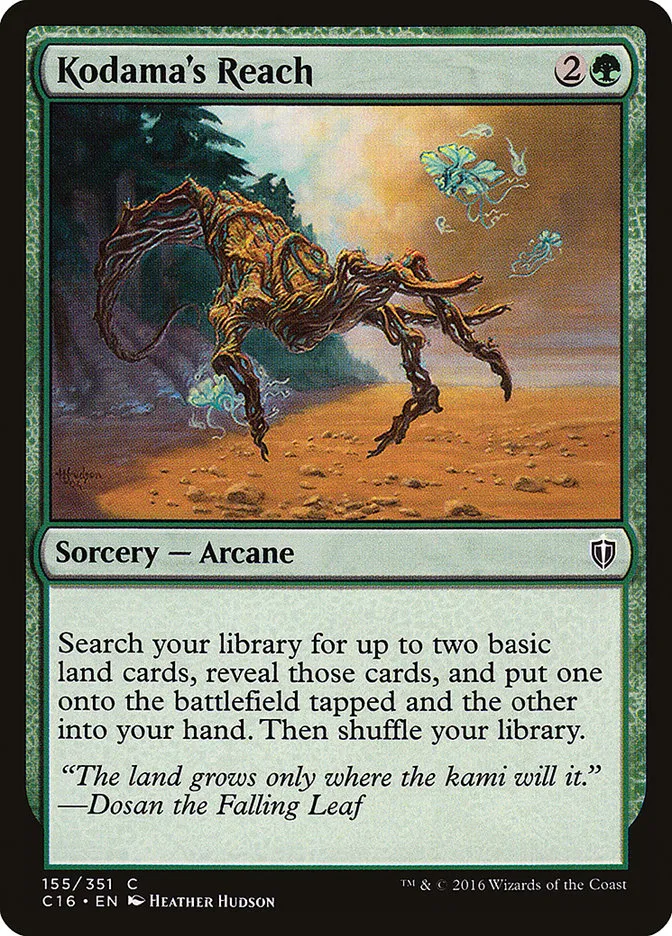 2016 Commander 2016 Kodama's Reach common #155 common card image