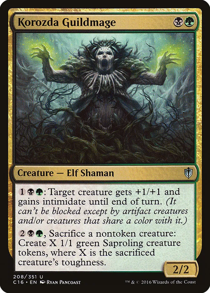 2016 Commander 2016 Korozda Guildmage uncommon #208 uncommon card image