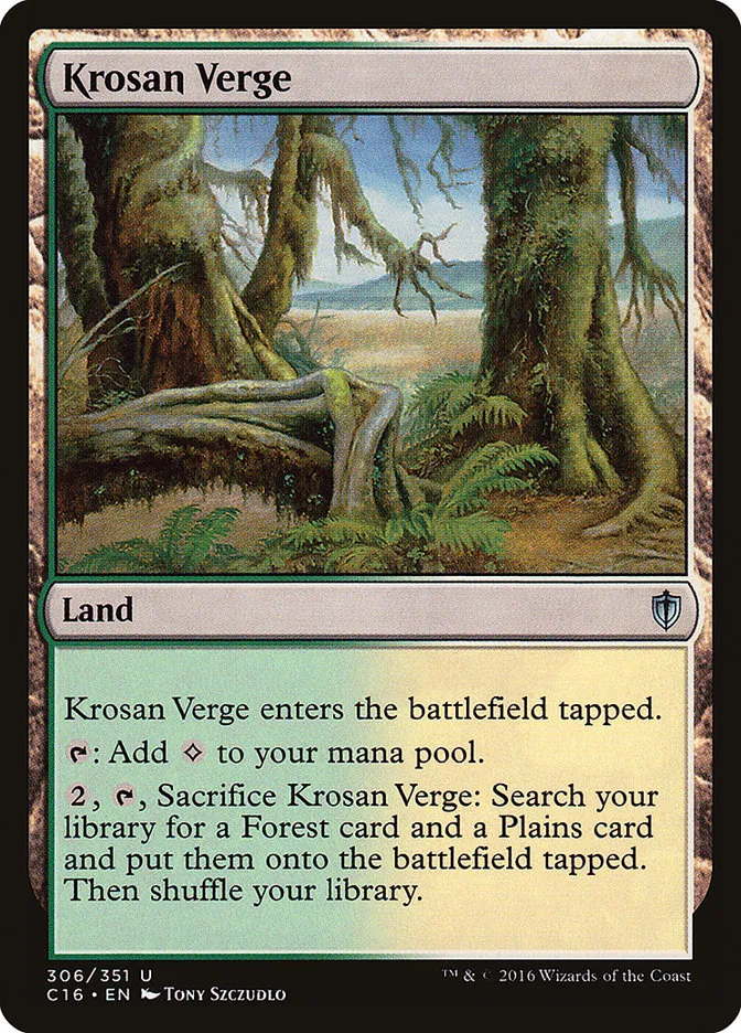 2016 Commander 2016 Krosan Verge uncommon #306 uncommon card image