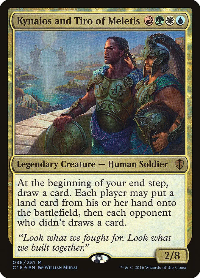 2016 Commander 2016 Kynaios and Tiro of Meletis mythic #36 mythic card image
