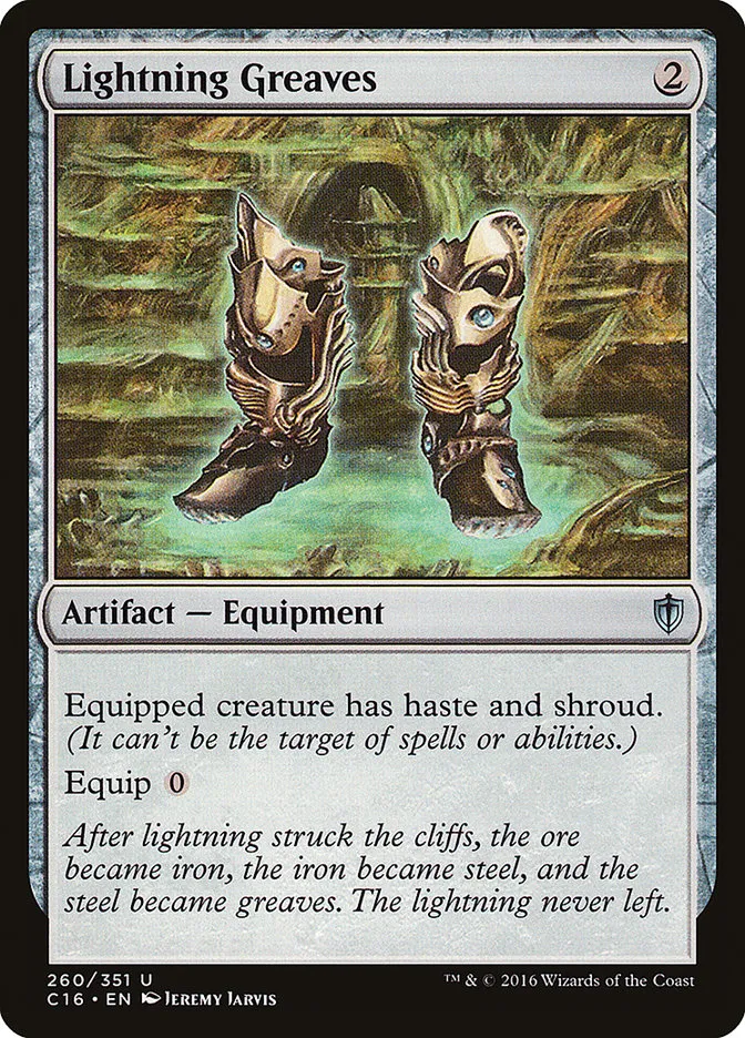 2016 Commander 2016 Lightning Greaves uncommon #260 uncommon card image