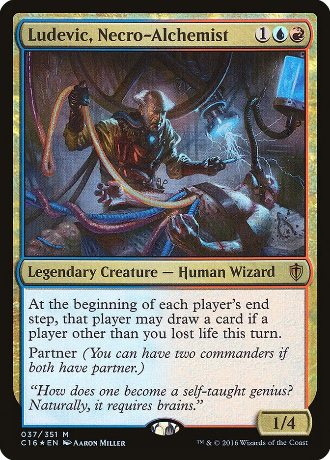 2016 Commander 2016 Ludevic, Necro-Alchemist mythic #37 mythic card image