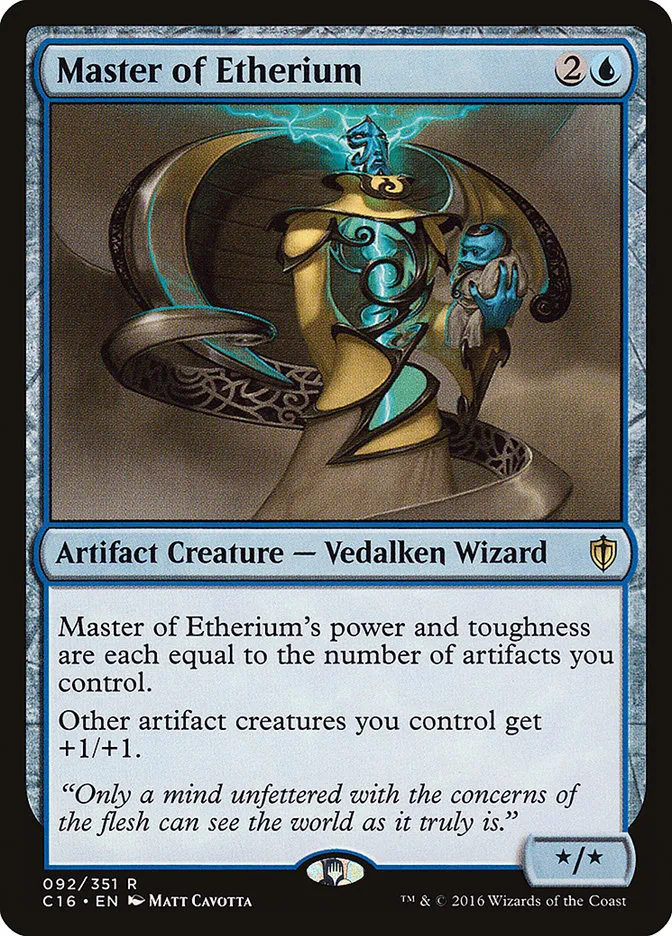 2016 Commander 2016 Master of Etherium rare #92 rare card image