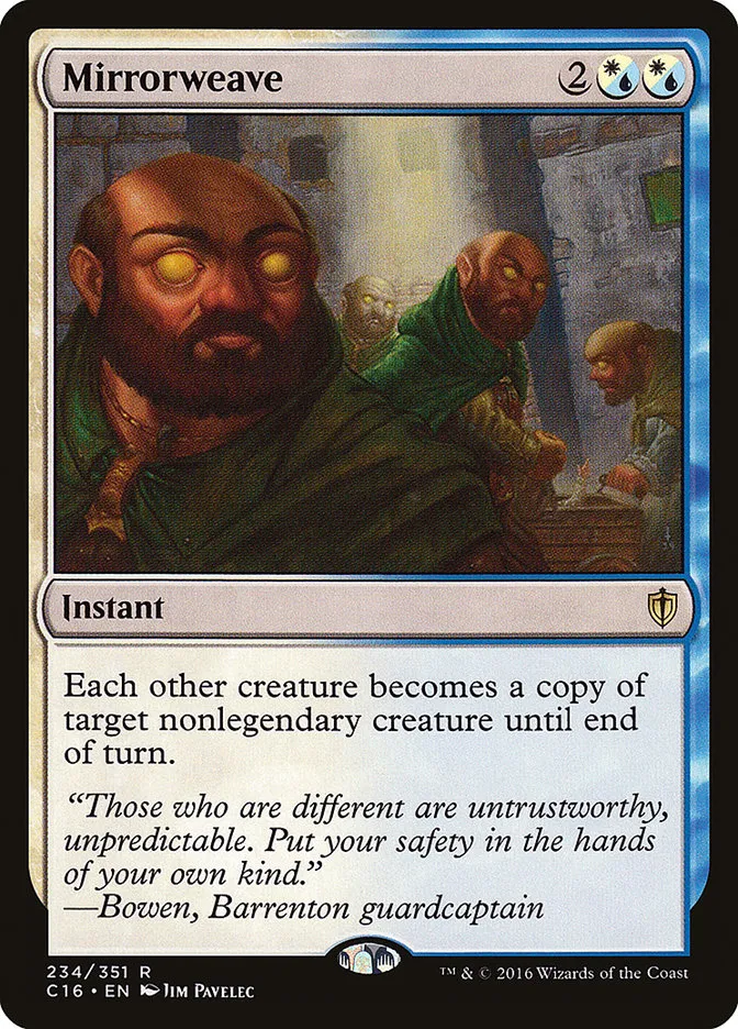 2016 Commander 2016 Mirrorweave rare #234 rare card image