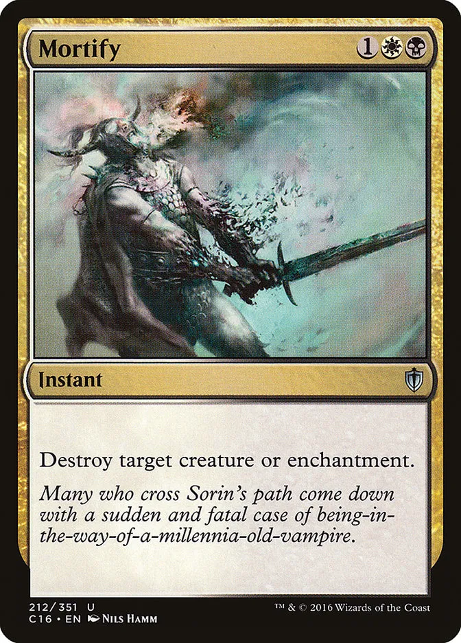 2016 Commander 2016 Mortify uncommon #212 uncommon card image
