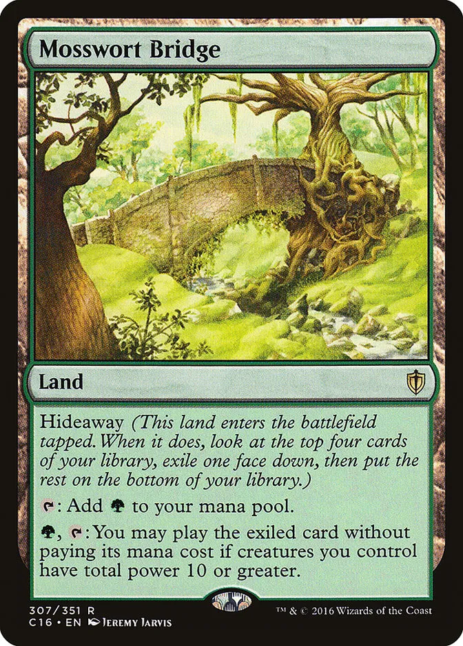 2016 Commander 2016 Mosswort Bridge rare #307 rare card image