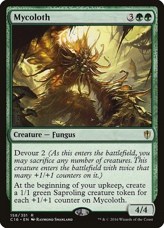 2016 Commander 2016 Mycoloth rare #158 rare card image