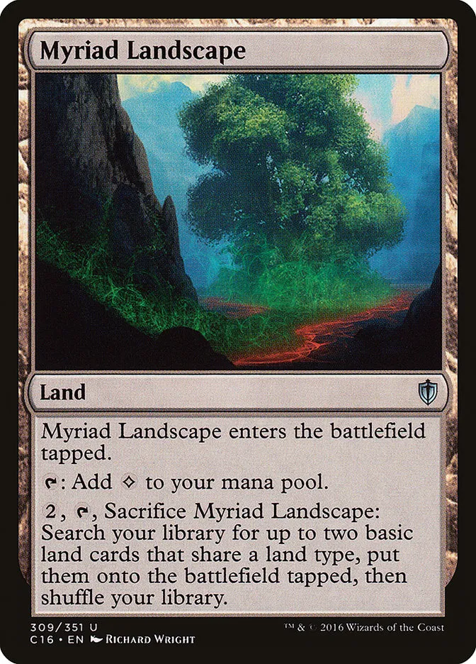 2016 Commander 2016 Myriad Landscape uncommon #309 uncommon card image
